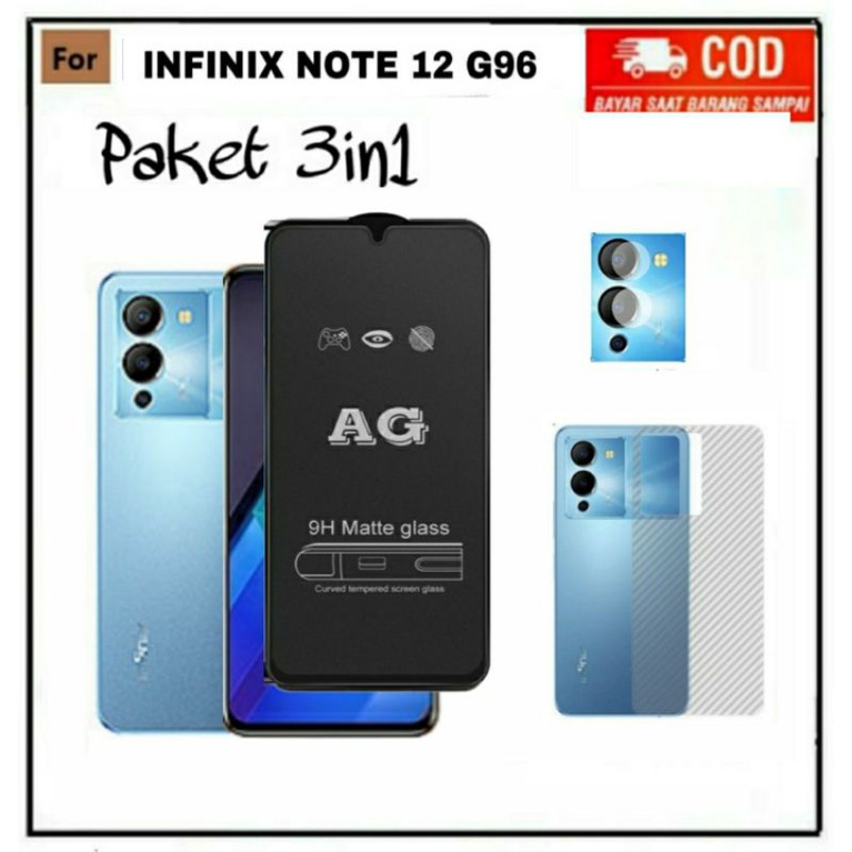 3IN1 TEMPERED GLASS BLUE LIGHT INFINIX HOT 11S NFC NOTE 12 G96 NOTE 11 NOTE 11 NFC TG LAYAR ANTI RADIASI KACA FULL COVER