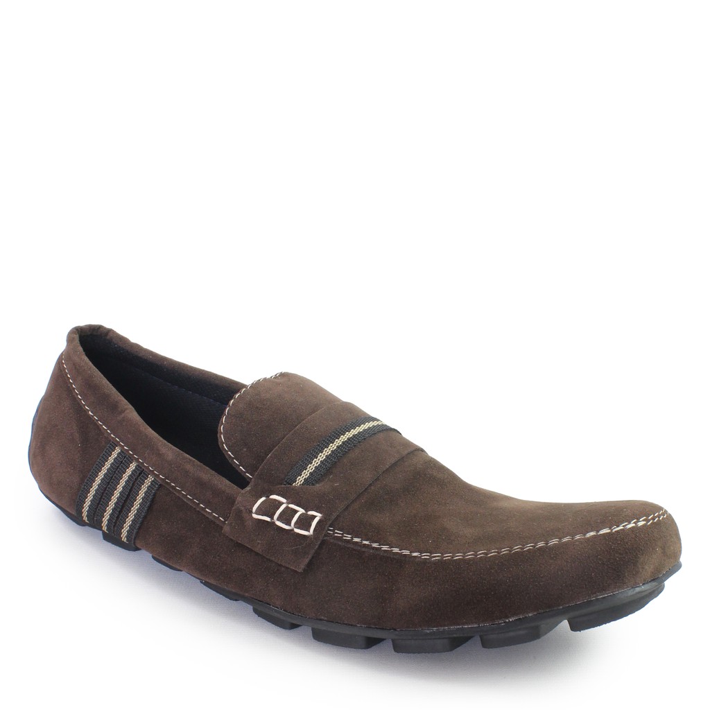 SALE!!! Sepatu Slop Pria Adidas UNO Coklat Kasual Slip On Fashion Pria Slop Formal kerja Santai Laki