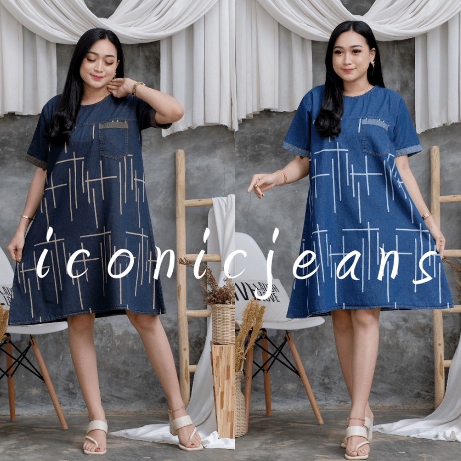 RACHEL BROWN DENIM DRESS SERIES / DRESS JEANS WARNA COKLAT