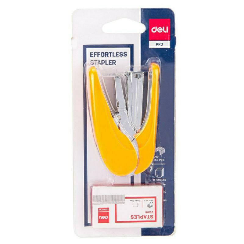 

staples #10 15sheets E0365/Deli Stapler 50% menghemat tekanan staples #10 15sheets E0365