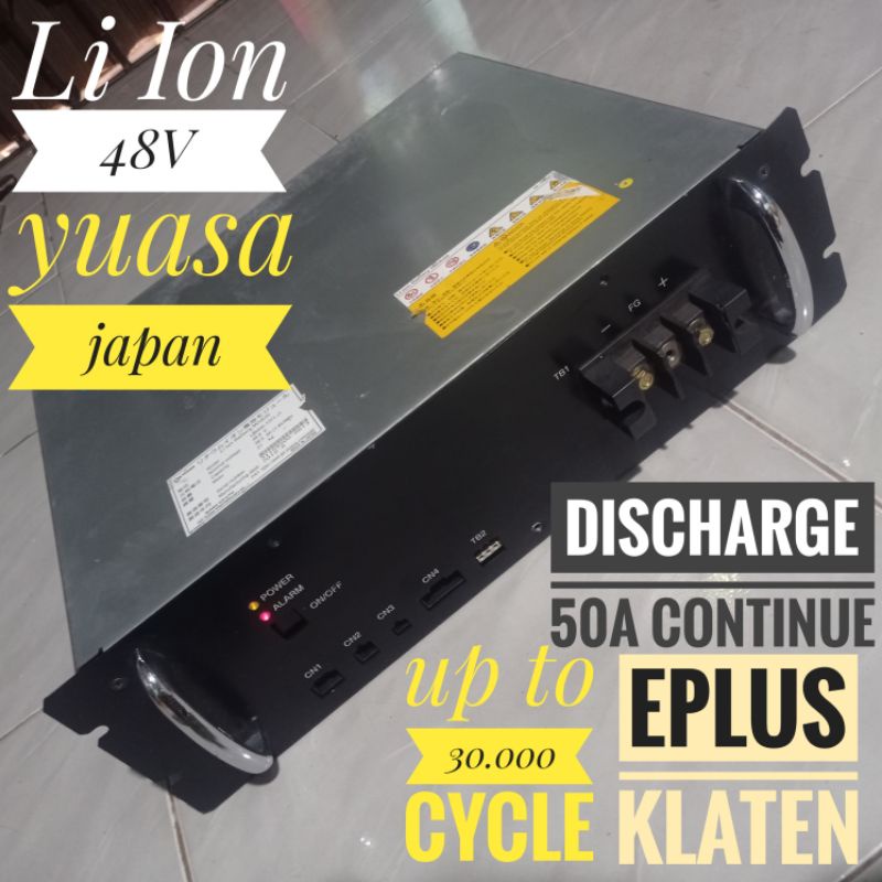 Baterai Li-Ion 48V 38Ah YUASA JAPAN Lithium Ion Batteray Li ion BT106