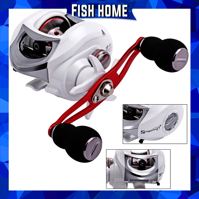 18+1 BB Castiing Fishing Reel dengan gear ratio tinggi 6.3:1 Dan Metal Handle untuk alat pancing air tawar.