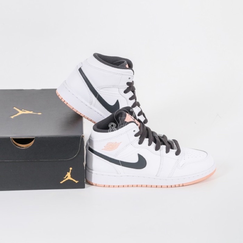 Air Jordan 1 Mid White Arctic Orange