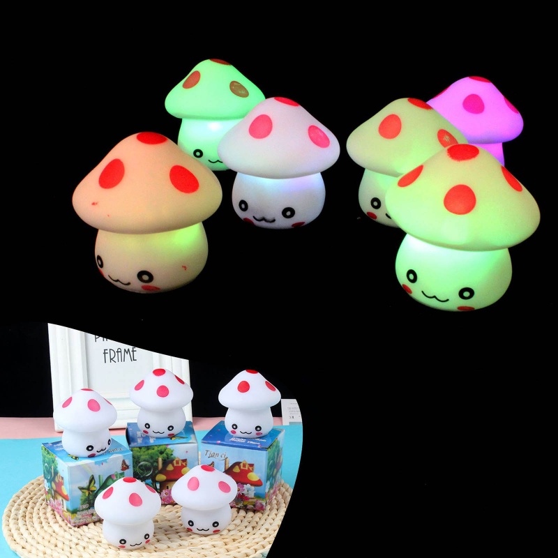 Mary Cute Mushroom Lamp Table Night Light Dekorasi Rumah Nursery Room Supply Kids Favor