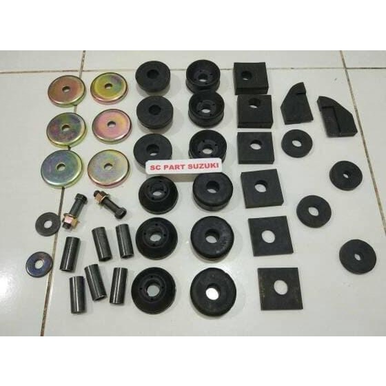 KARET BODY MOUNTING CHASIS SET SUZUKI JIMNY KATANA |ORIGINAL PART