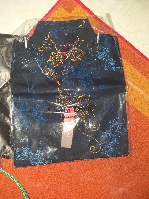 Kemeja Batik Pria Slim Fit Mewah Katun Halus Colindion Cbs670