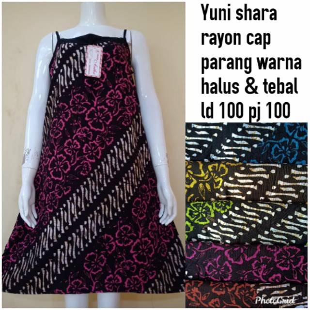 Daster Yuni Shara Tali Seksi Batik Rayon Daster Nyaman bahan Adem bisa dipakai Harian buat Tidur