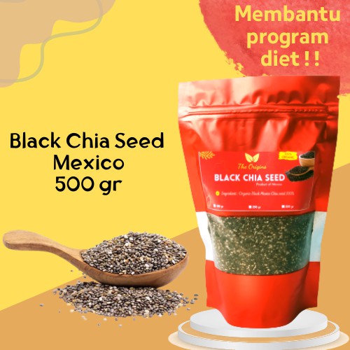 

CHIA SEED ORGANIC 500 GR BIJI CHIA SEED ORGANIK CIA SEED CHEA SEED CHIA SEED HITAM