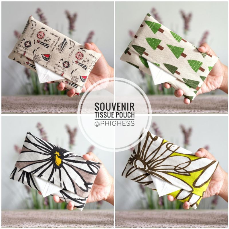 Tissue Pouch Kanvas Motif / Free Tissue / Souvenir