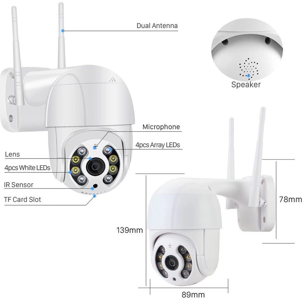 Kamera Ipcam cctv APP ICSEE 8MP oudoor/Indoor cctv mini sambung waterproof antiair rotate 360 Aplikasi ISEE