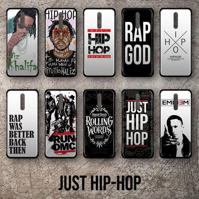 BUMPER CASE GLASS JUST HIP HOP CASE VIVO Y30 Y50 VIVO Y30