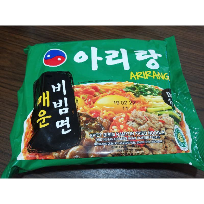 

MIE KOREA ARIRANG SPICY BIBIM RAMYUN FRIED NOODLE MIE KOREA MIE IMPORT