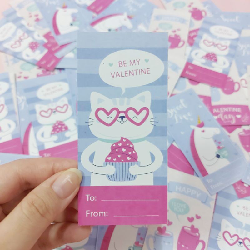 

[Set B] Hang Tag Valentine Name Gift Card | Label nama valentine kado hadiah