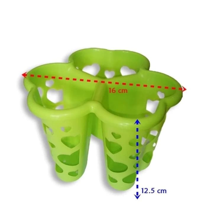 Rak Mini 3 Sekat Bulat Omega Tempat Alat Tulis random colour - 1 pcs