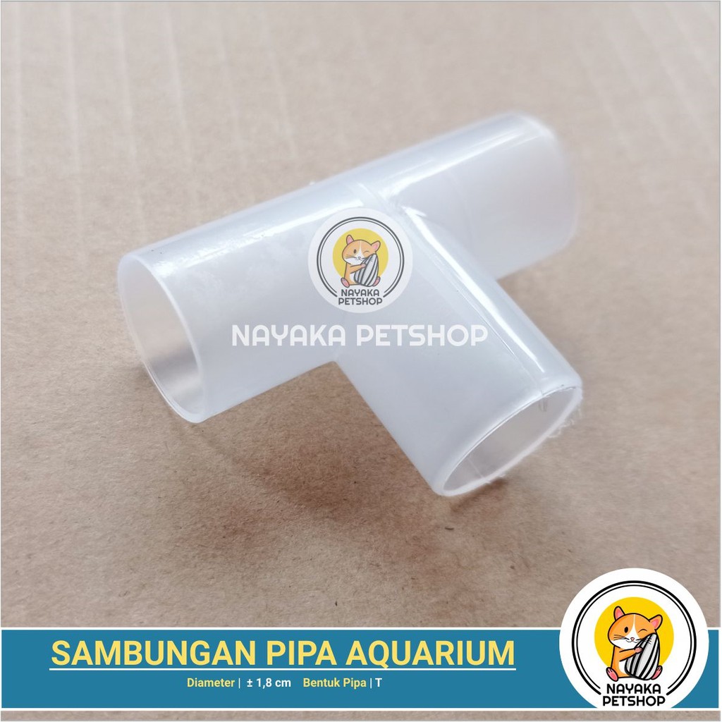 Sambungan Pipa Aquarium Bentuk - T Knee Keni Pipa Aquascape Pipa Shock Sok