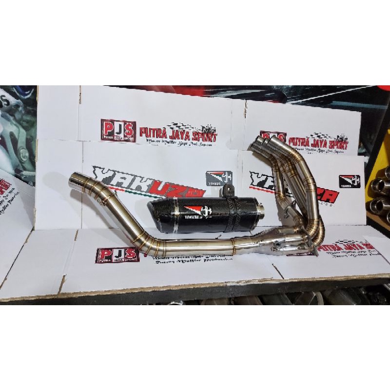 knalpot yakuza crv full system for zx25r ( pnp )