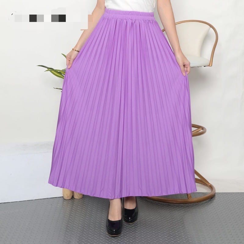 Rok Plisket/Rok Kulot/Rok Panjang wanita/Muslimah/Rok Kerja pleated skirt