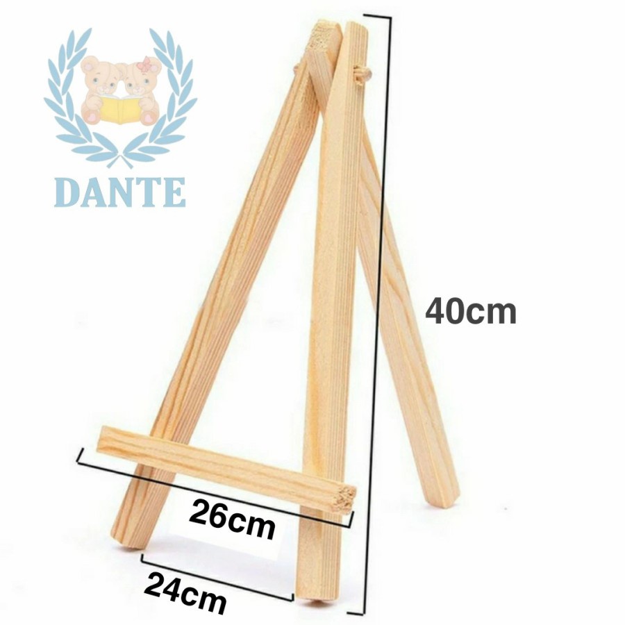 

Wooden Easel Tripod Stand Kayu Photo Lukis 40cm