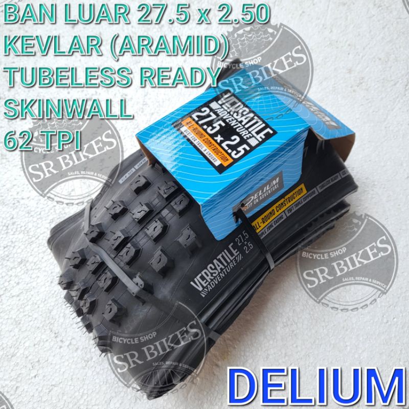 Ban Luar 27.5 x 2.50 Sepeda Enduro Trial Downhill. KEVLAR SKINWALL. TUBELESS READY. DELIUM