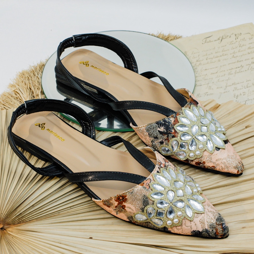 FLASH SALE 7.7 Sandal Wanita Flat Shoes Essentials Mules Francia MORIS 06