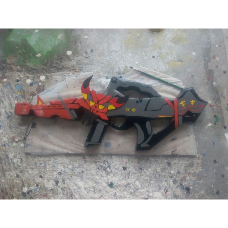 Senjata mainan anak skin ff infernal