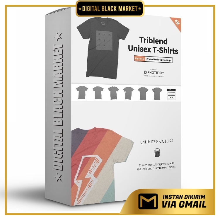 T-Shirt Unisex Mockups Set - Photoshop