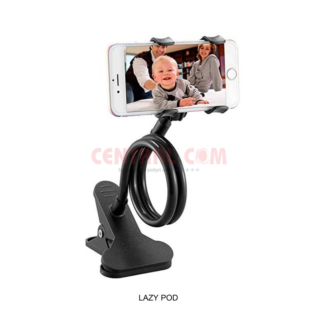 MAKASSAR! Flexible Long Arm Universal Mobile Phone Holder Lazy Pod Bracket -09318