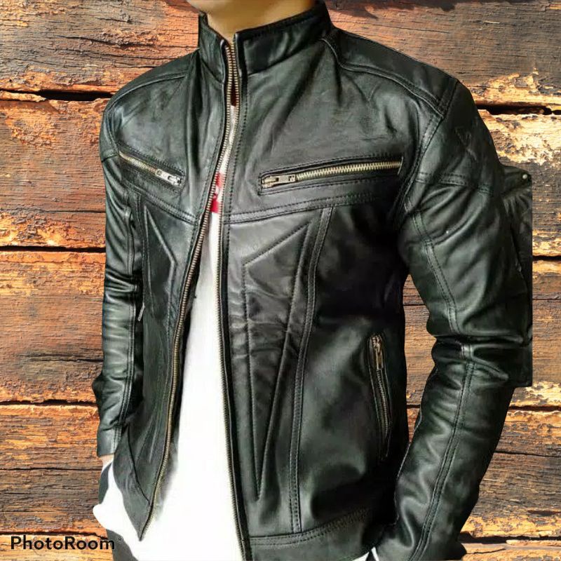 Jaket Kulit Pria Asli Garut 100% Original//Jaket Motor keren