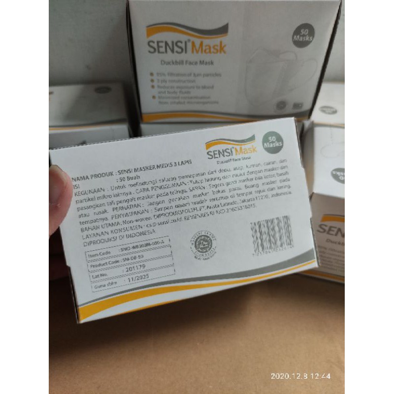 Masker Sensi Duckbill isi 50 Original