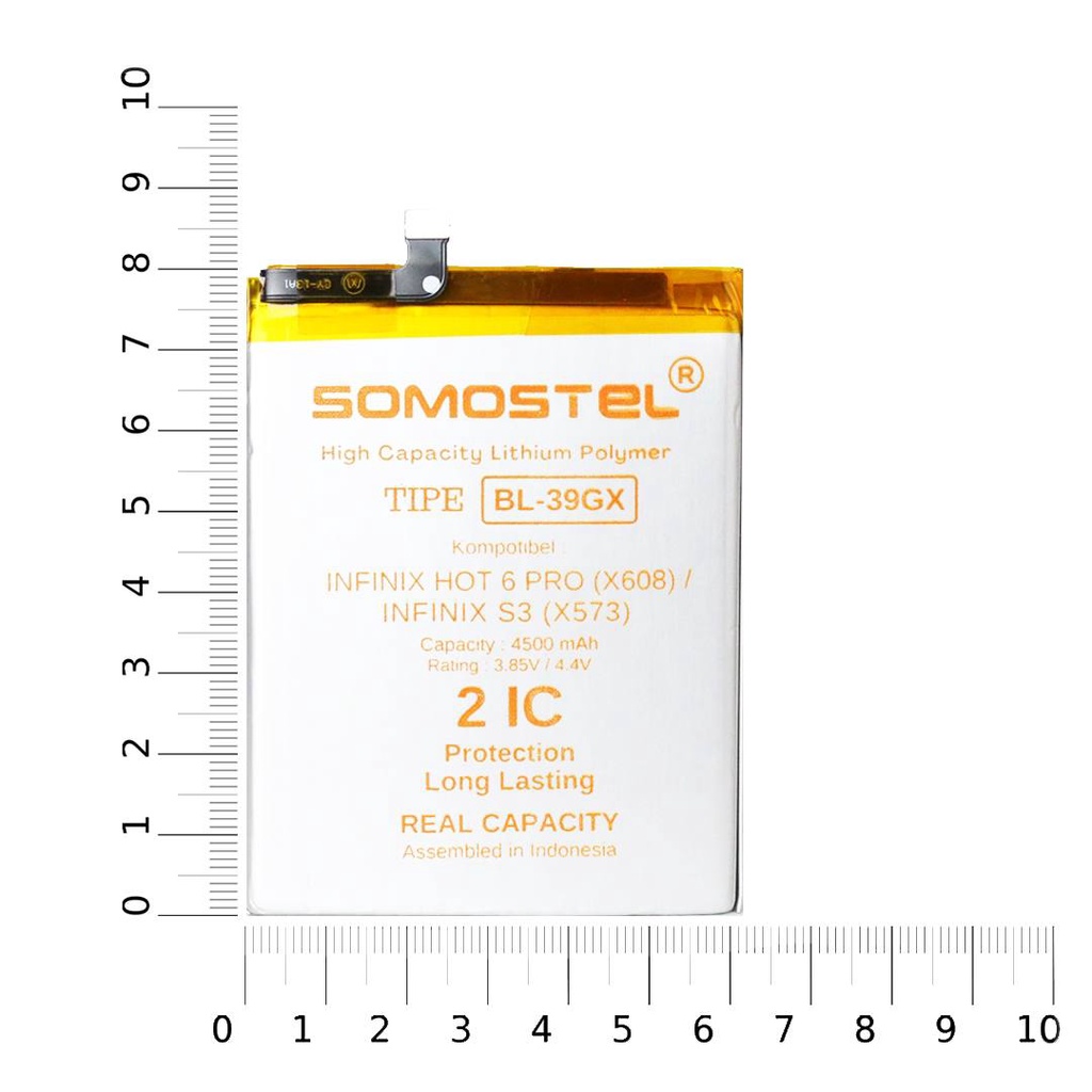 Somostel - BL-39GX Infinix Hot S3 X573 / Hot 6 Pro X608 Batre Batrai Baterai