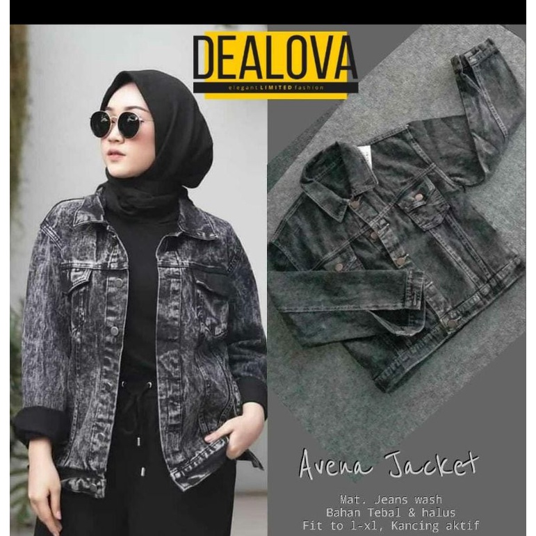 (NEW) Avena Jacket / Jacket Jeans / Jacket Jeans Wanita / Jacket Jeans Premium / Jacket Jeans Kekini