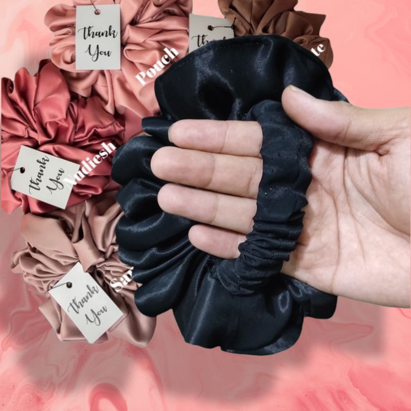 SCRUNCHIE CEPOL HIJAB JUMBO MAWAR/TALI RAMBUT BROKOLI/ KUNCIRAN