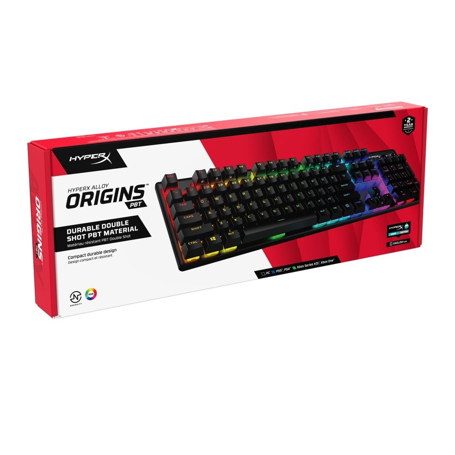 HyperX Alloy Origins PBT Keycaps RGB Mechanical Gaming Keyboard