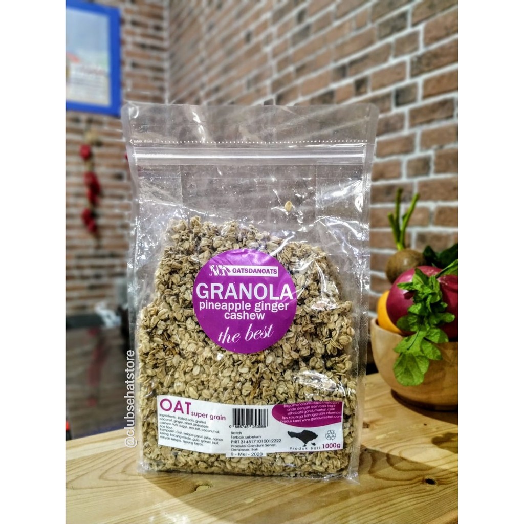 

Oatsdanoats Granola Pineaple Ginger Cashew 1kg