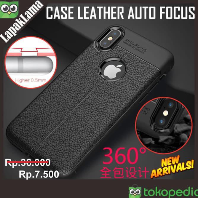 Leather Auto Focus Original Case Infinix Note 4 Pro X571 Softcase Back - Hitam New Hokyti