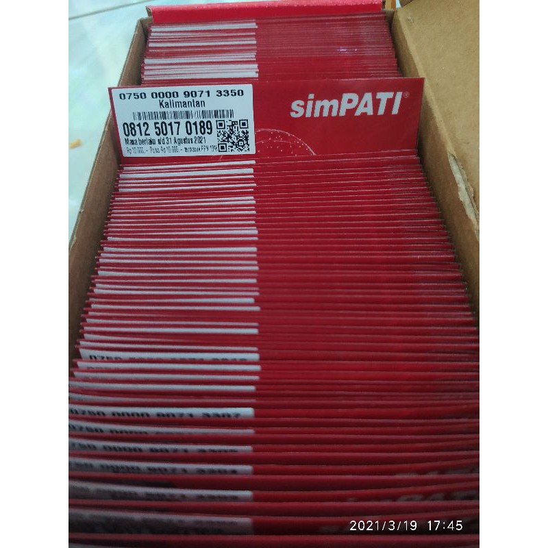 kartu perdana simpati pulsa 10k Kalimantan