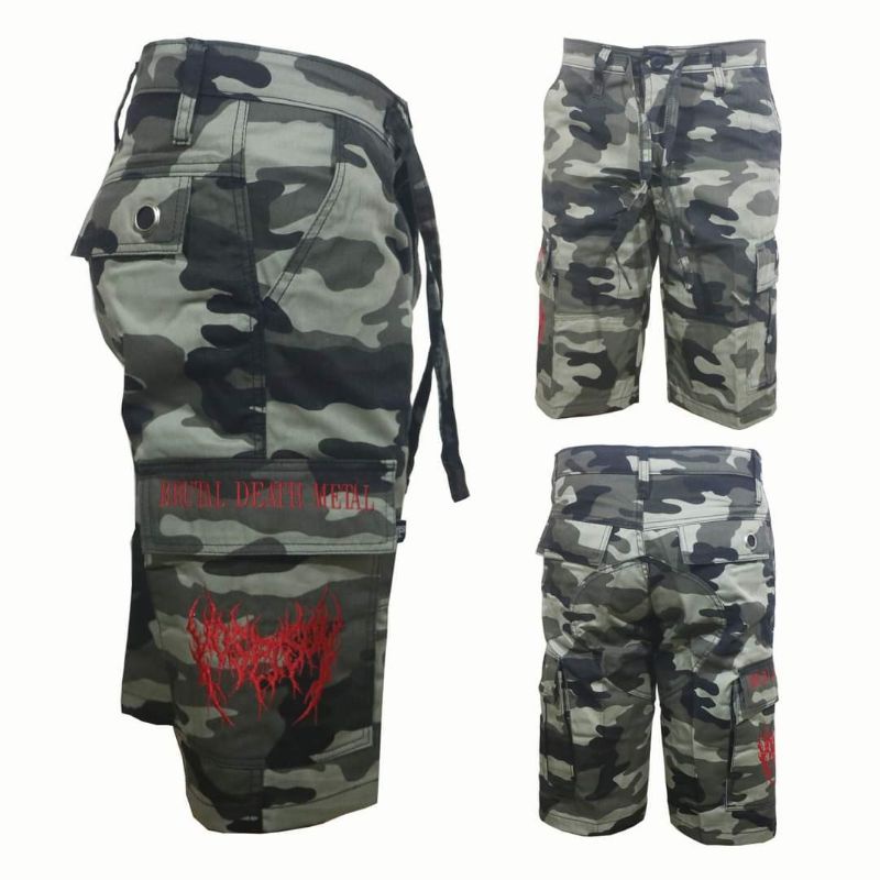 COD ✅ CELANA PENDEK PRIA CELANA CARGO METAL CELANA GARASI REBEL CELANA MUSIK MESHORT METAL BOARDSHOR