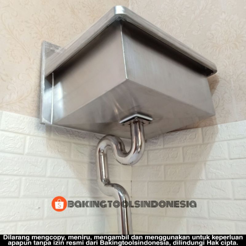 Spoel Hoek Sink Janitor Stainless SUS 201 / Wastafel Rumah Sakit