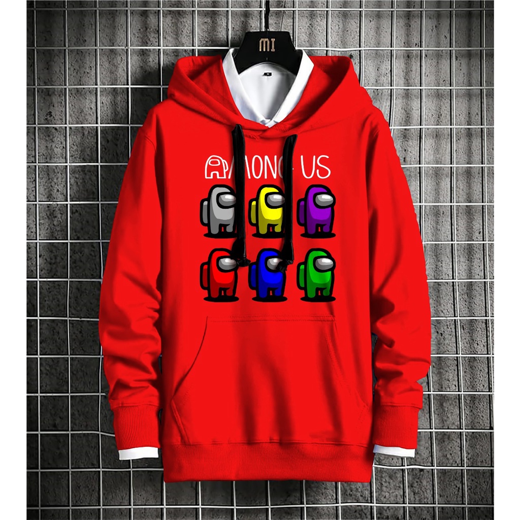 HOODIE ANOUN US PELANGI BAHAN FLEECE - A5GARD88