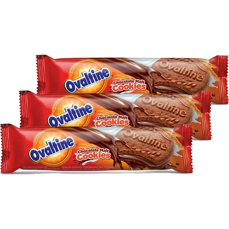 

0OVALTINE CHOCOLATE MALT COOKIES 30 GRAM - BISKUIT KUKIS (1 BOX ISI 12 PCS)