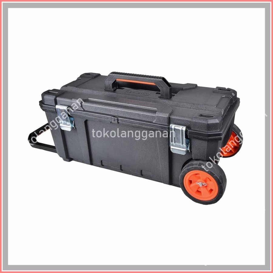 Tactix Kotak Perkakas Dengan Roda 71 Cm - Hitam 10151017
