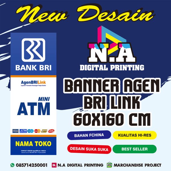 

Dijual Banner Spanduk BRI LINK Ukuran 60x160cm Desain Terbaru Murah