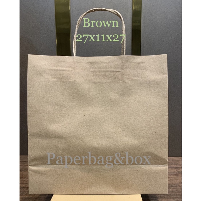 

BROWN paper bag 27x11x27, paperbag warna, kantong kertas, tas kertas,