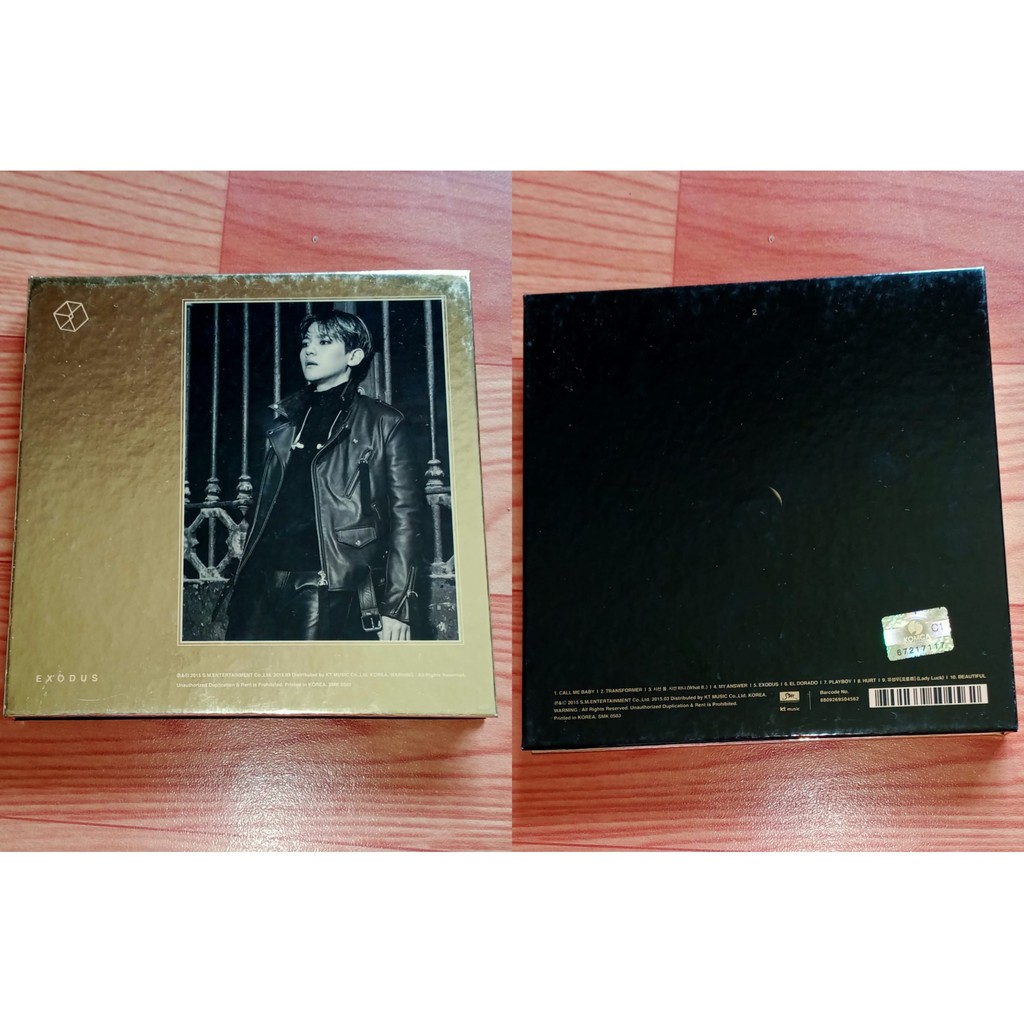 ALBUM DAN PHOTOCARD EXO MURAH BAEKHYUN SEHUN CHEN XIUMIN EXODUS