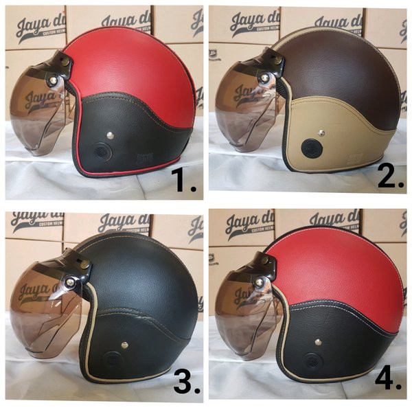 HELM RETRO BOGO KULIT KLASIK