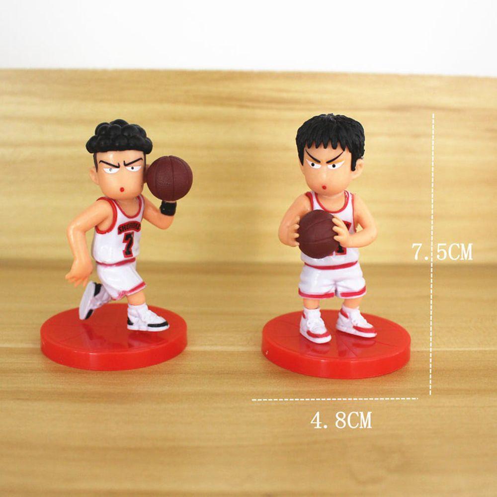 Suyo 5pcs / set Mainan Action Figure Karakter Kartun SLAM DUNK Rukawa Untuk Dekorasi Mobil