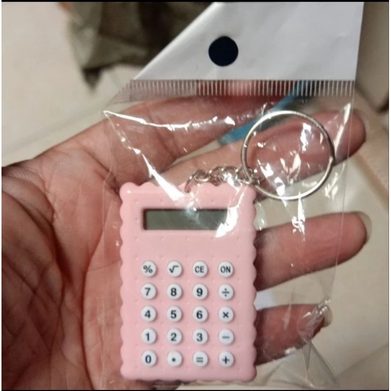 Kalkulator Gantungan Kunci 8 Digit / Souvenir Calculator Mini Color