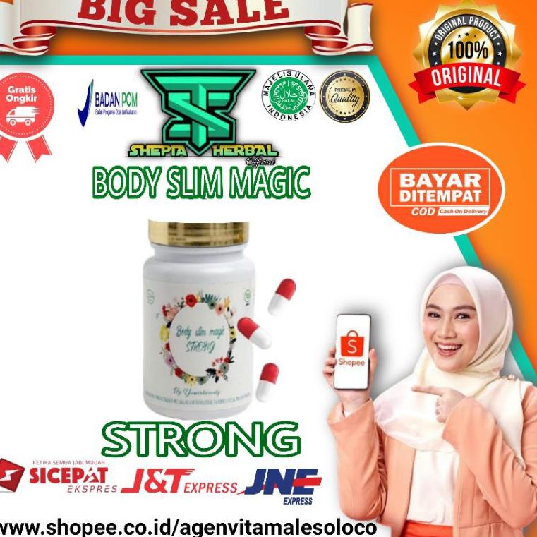 [PROMO H0J38] Body Slim Magic Strong Obat Pelangsing Original Herbal Laris