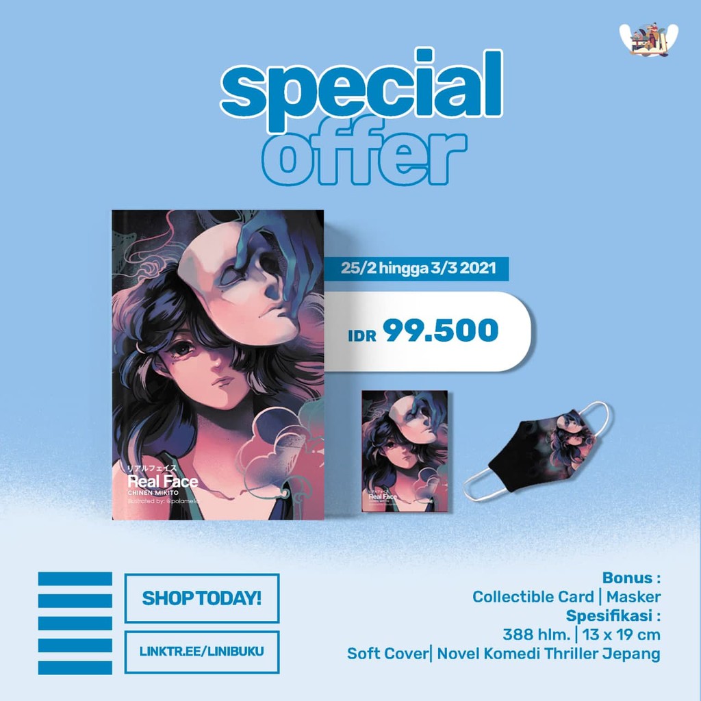 Novel Real Face karya Chinen Mikito-1