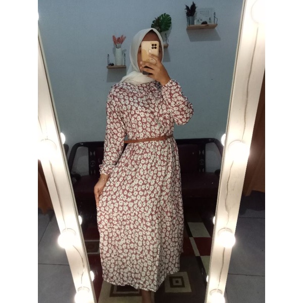 MIDI Dress / MIDI susun / gamis MIDI / Gamis Rayon